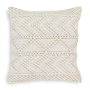 Surya Merdo White Textured Throw Pillow, 22 X 22 In Cream