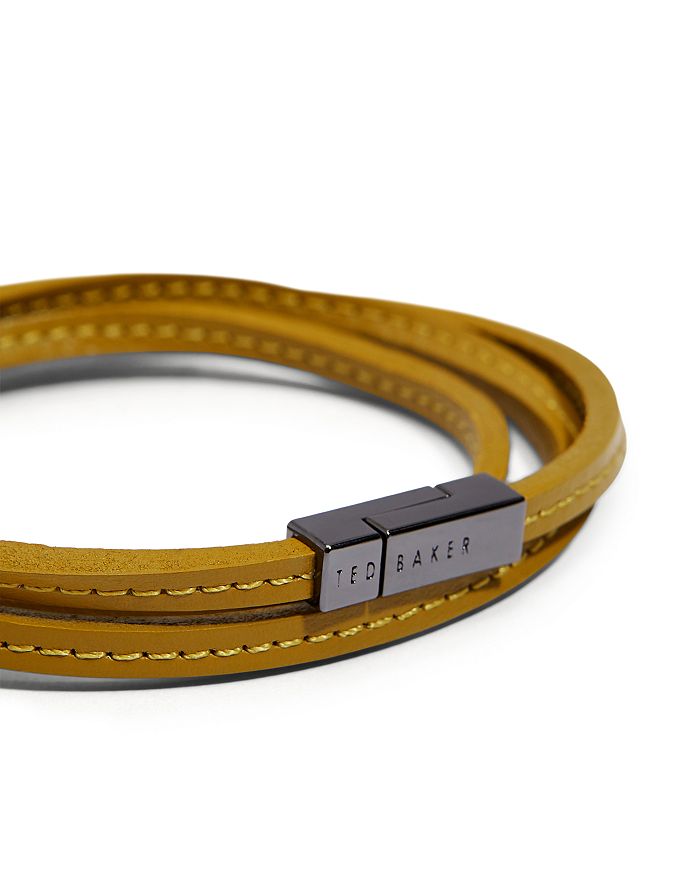 TED BAKER CRINK STITCHED WRAP BRACELET
