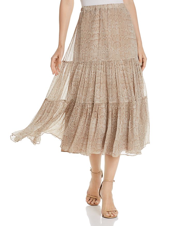 Joie snake print skirt discount