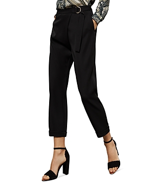 Ted Baker Aisima Crossover Cropped Pants In Black
