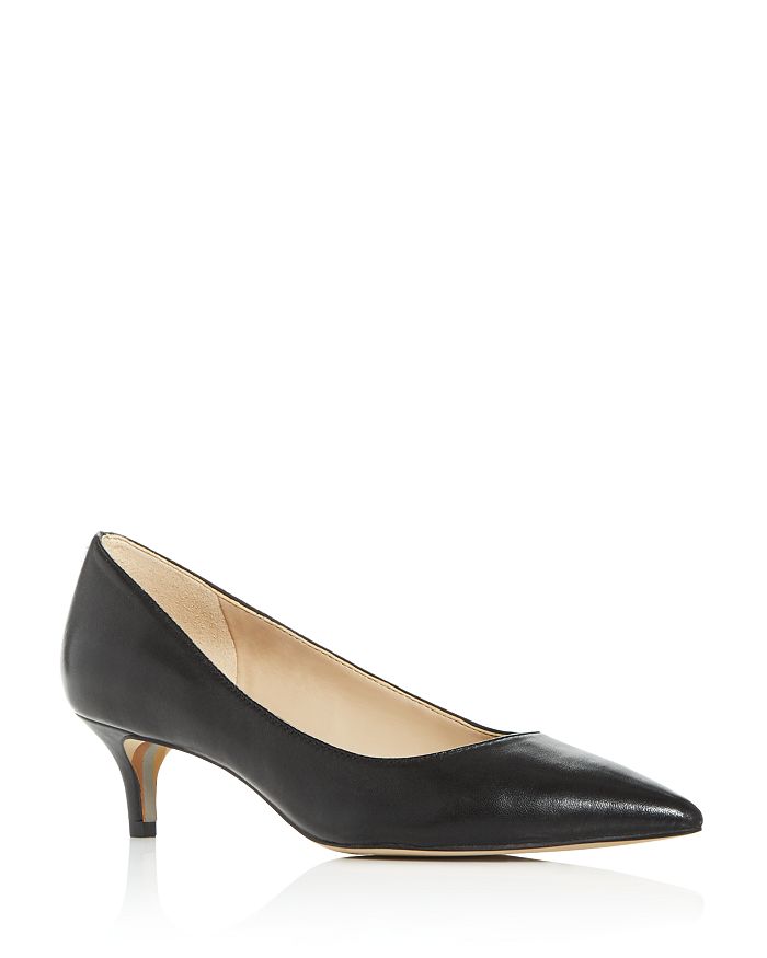 Sam Edelman Dori Faux Patent-leather Pumps In Black Leather