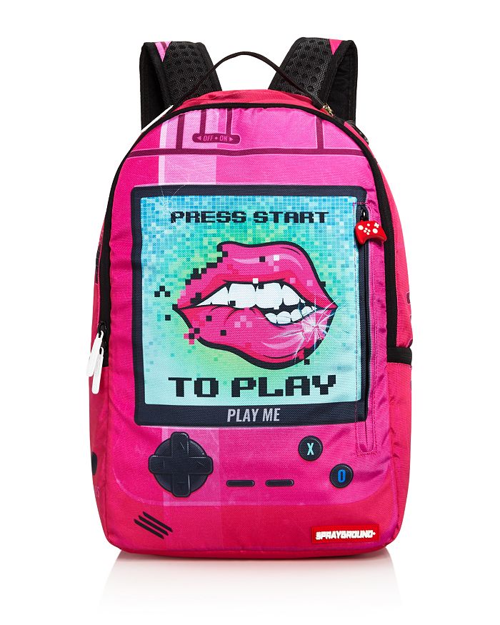 Sprayground Girls' Press Start Lips Backpack