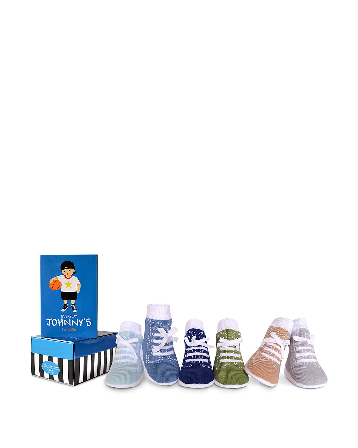 Trumpette Boys' 6-Piece Everyday Johnny's Socks Set - Baby