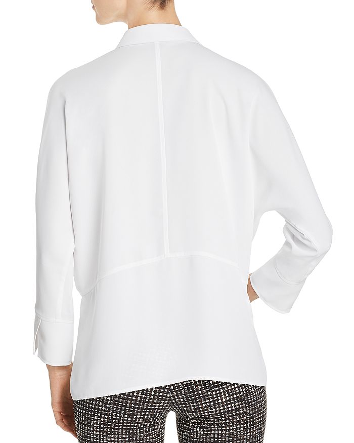 Shop Nic And Zoe Nic+zoe Flowing Ease Top In Paper White