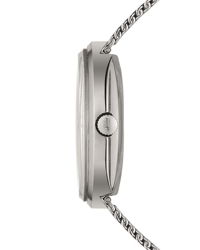 Shop Mido Commander Watch, 37mm In Gray/silver