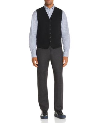 Merino Wool Button Front Vest - Exclusive 