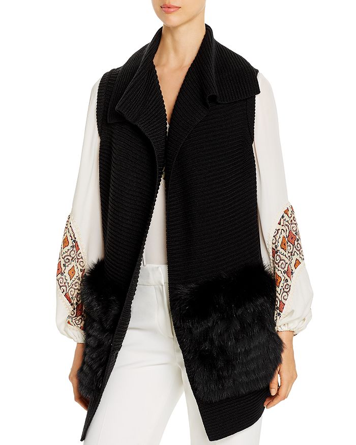 Kobi Halperin Jordyn Fur Trimmed Vest 100 Exclusive