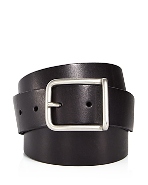 Allsaints Men's Rivet Square Buckle Leather Belt