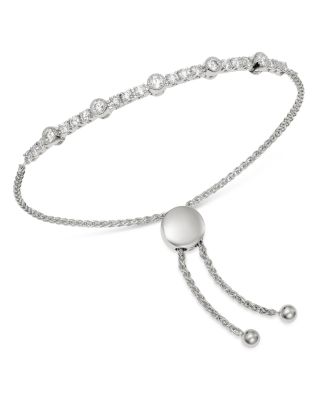 Bloomingdale's Fine Collection - Diamond Milgrain Bolo Bracelet in 14K White Gold, 1.0 tcw