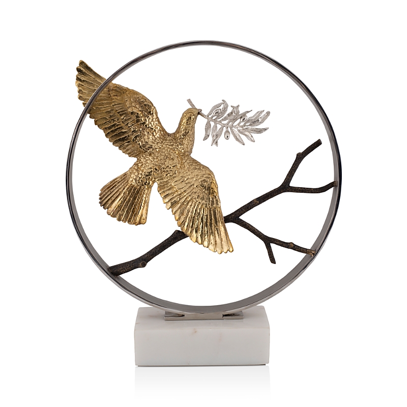 Michael Aram Dove 14" Moon Gate Sculpture