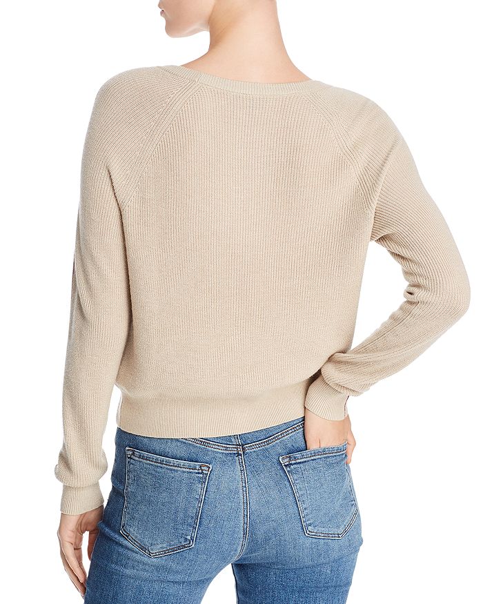 Splendid Warner Ribbed Raglan Sweater In Heather Oatmeal ModeSens