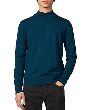 Sandro Industrial Slim Fit Sweater In Dark Green