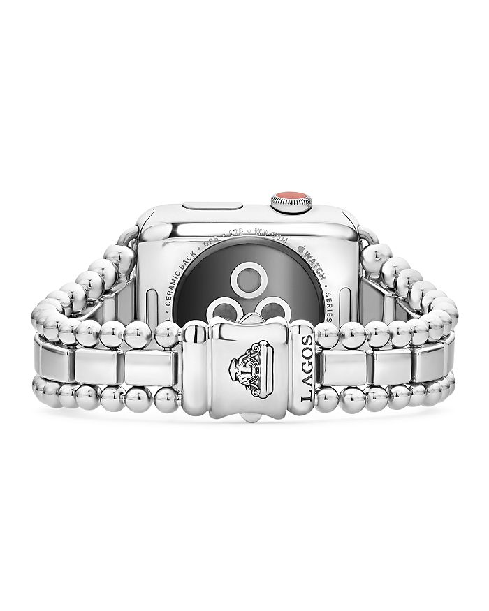 Shop Lagos Smart Caviar Stainless Steel Apple Watch Bracelet, 42-44mm In Silver