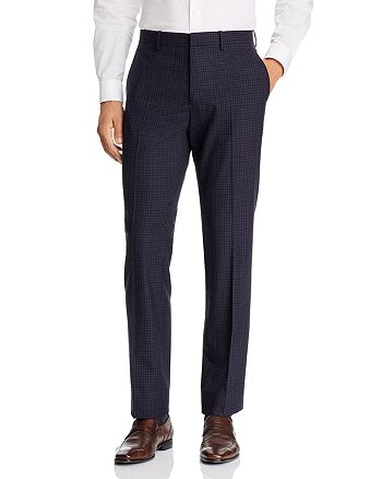 Theory Mayer Small Check Slim Fit Suit Pants | Bloomingdale's