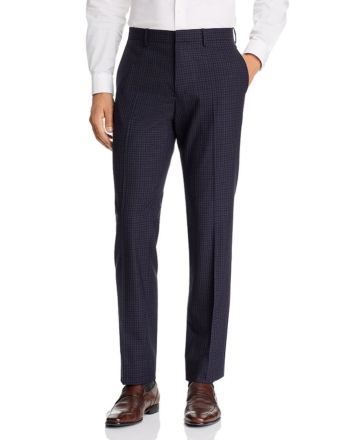THEORY MAYER SMALL CHECK SLIM FIT SUIT PANTS,J0791206