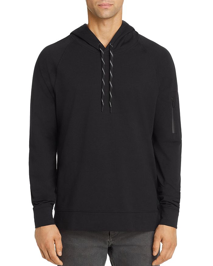 John Varvatos Louisville Hooded Sweatshirt In Black
