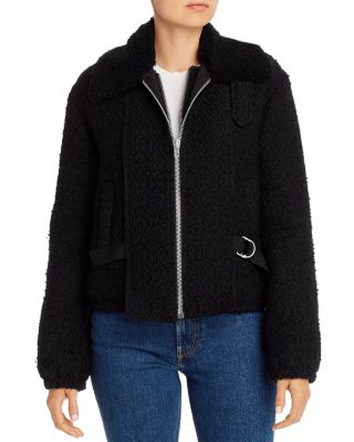 helmut lang fur bomber