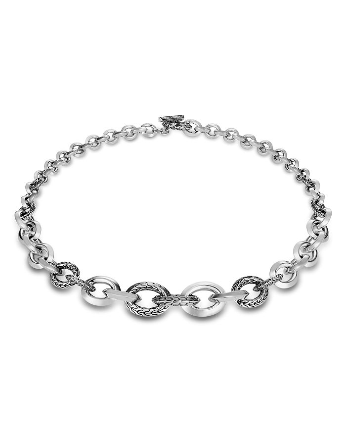 JOHN HARDY STERLING SILVER CLASSIC CHAIN COLLAR NECKLACE, 18,NB90495X18