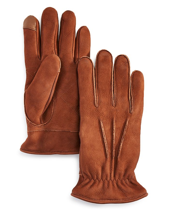UGG 3-POINT LEATHER GLOVES,18833