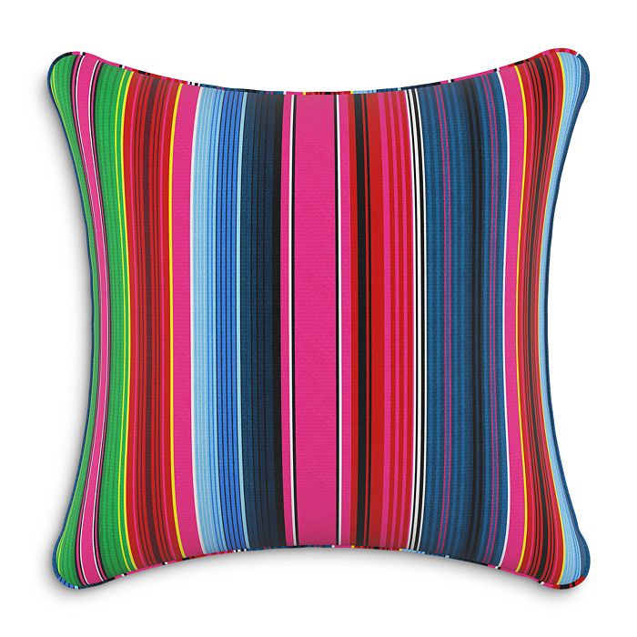 Sparrow & Wren Down Pillow In Stripe Multi, 20 X 20 In Mercado Multi