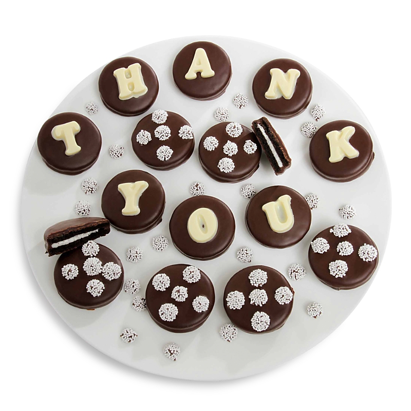 Chocolate Covered Company Thank You Belgian Chocolate Sandwich Cookies, 14 Piece