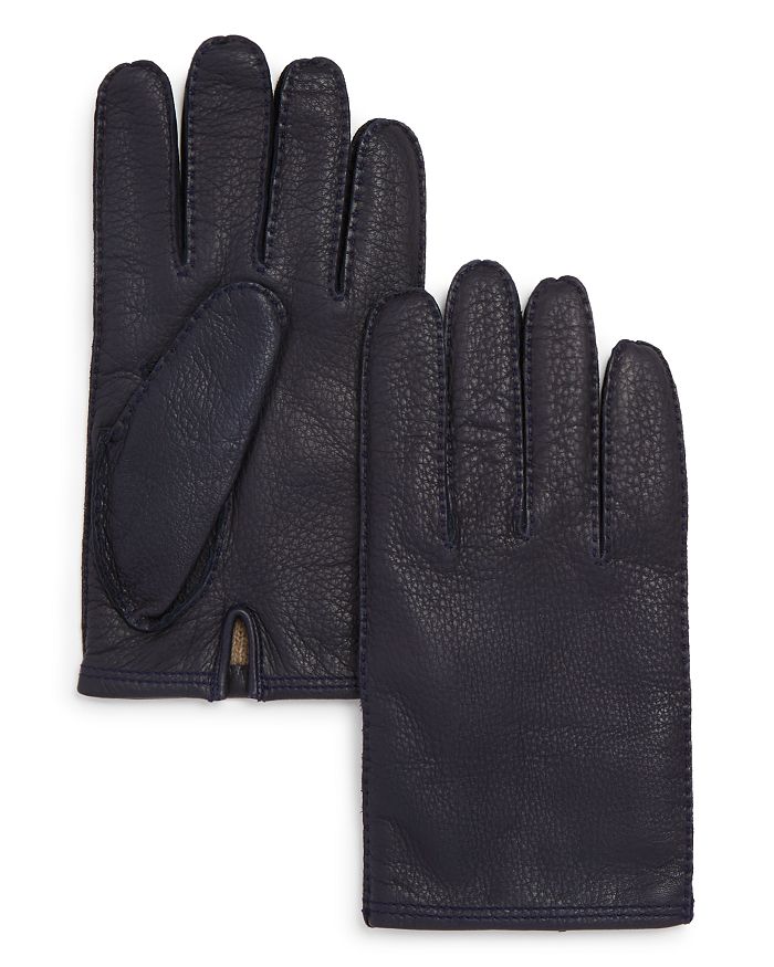 The Men's Store At Bloomingdale's The Men's Store Leather Gloves - 100% Exclusive In Navy