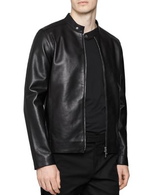 reiss mens leather jacket sale