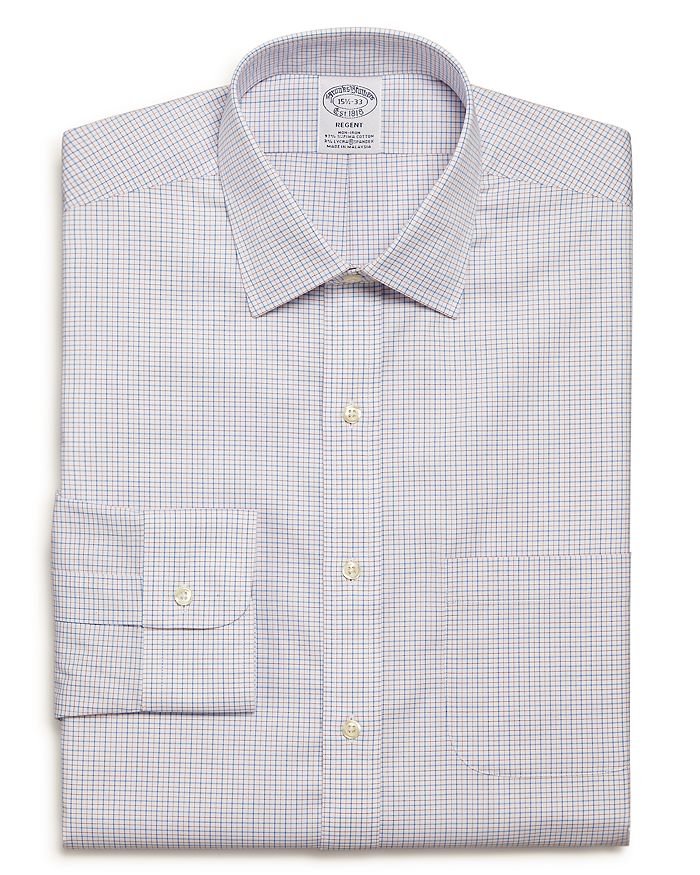 Brooks Brothers Tattersall Check Regular Fit Dress Shirt | Bloomingdale's