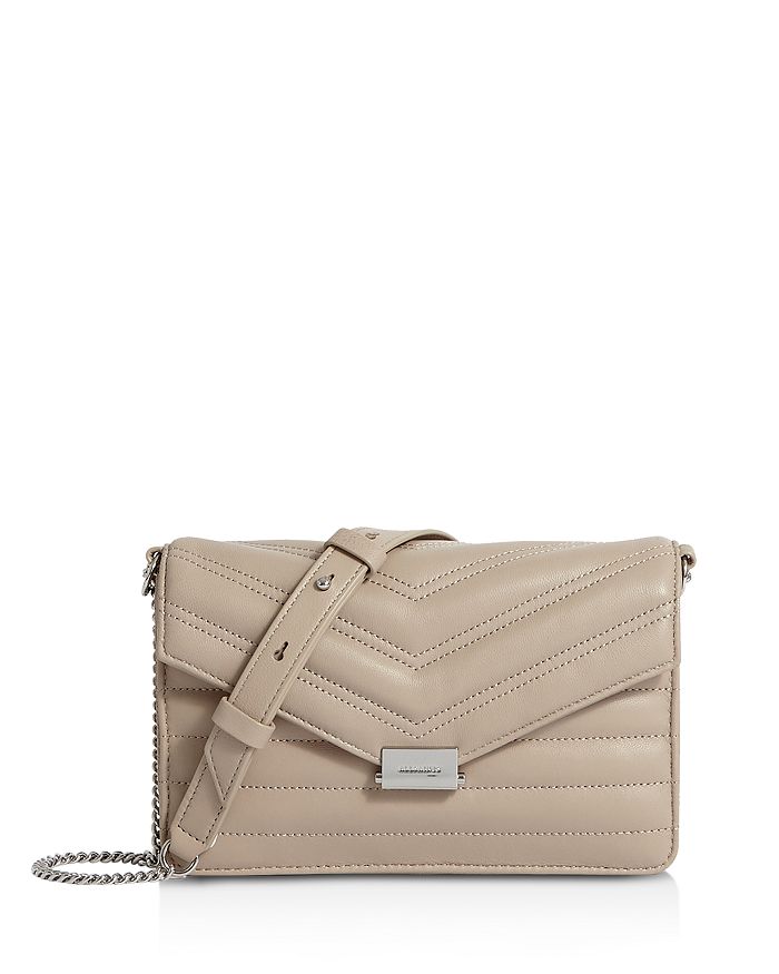 ALLSAINTS Justine Quilted Leather Crossbody,WB033R