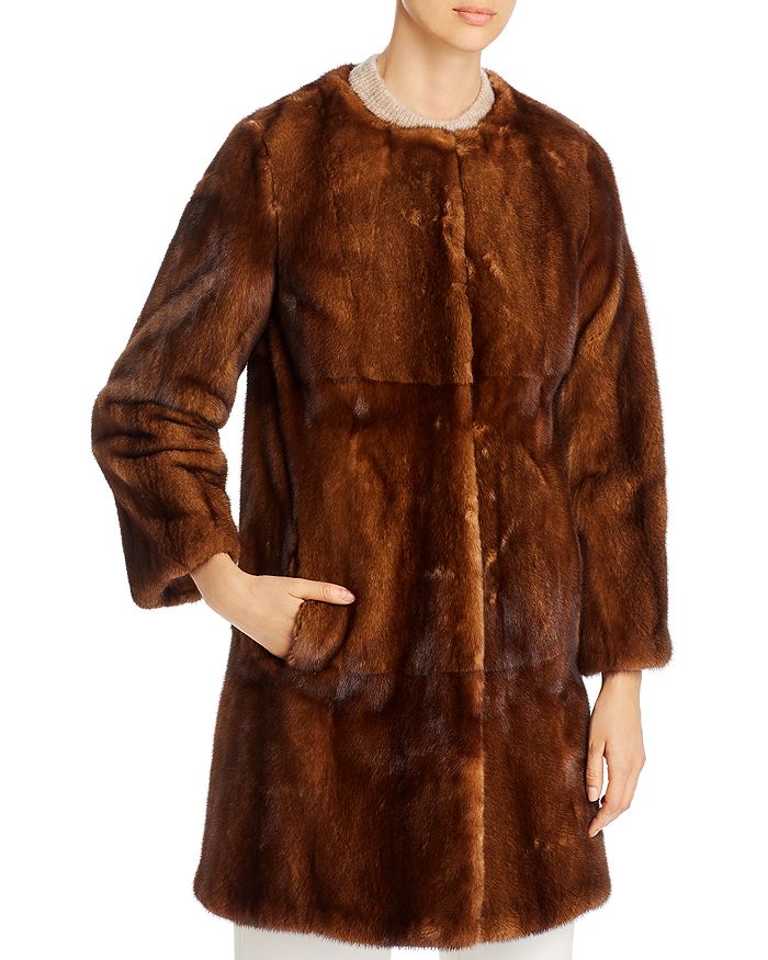 Maximilian Furs Mink Fur Coat - 100% Exclusive In Wild Type
