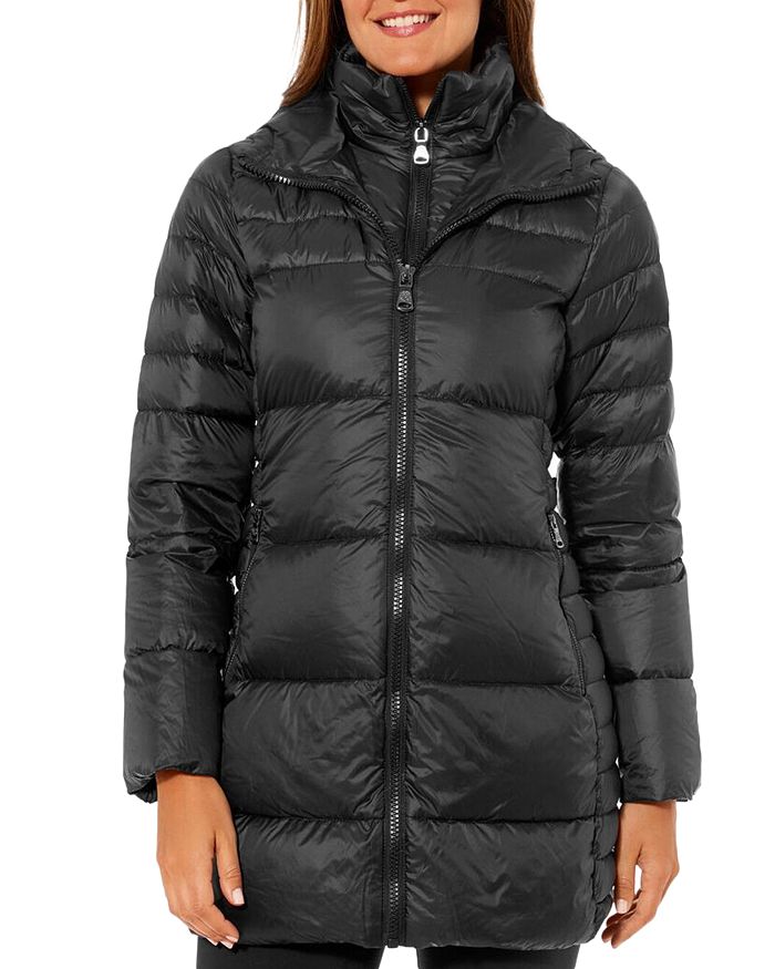 Vince Camuto Packable Down Coat In Black