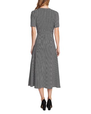 vince camuto popover midi dress black