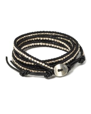 Chan Luu - Black and Silver Wrap Bracelet