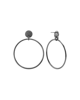 michael kors silver hoop earrings