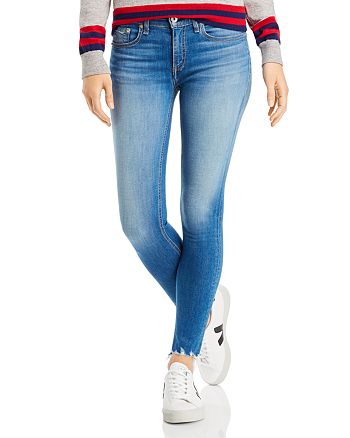 shredded ankle jeans