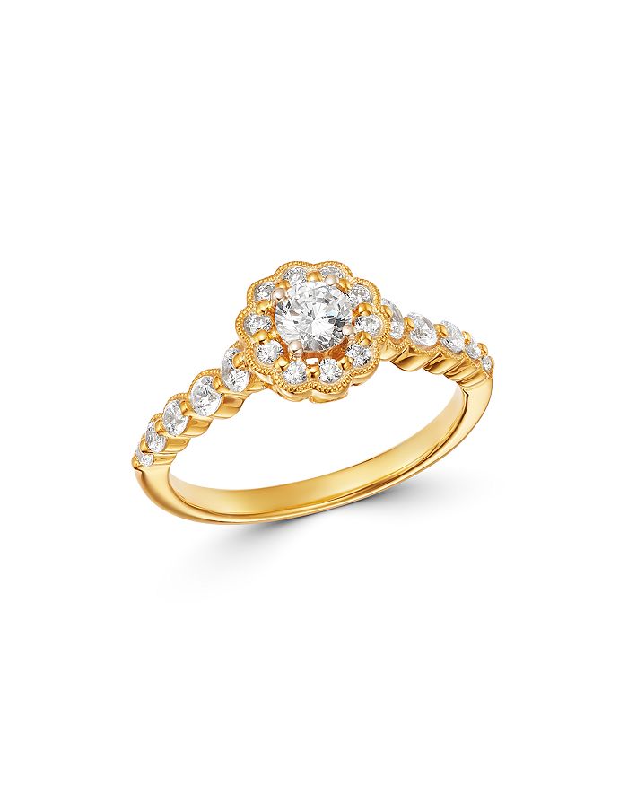 Bloomingdale's Diamond Engagement Ring In 14k Yellow Gold, 0.75 Ct. T.w. - 100% Exclusive In White/gold