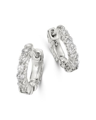 Bloomingdale's Fine Collection - Diamond Huggie Hoop Earrings in 14K Gold