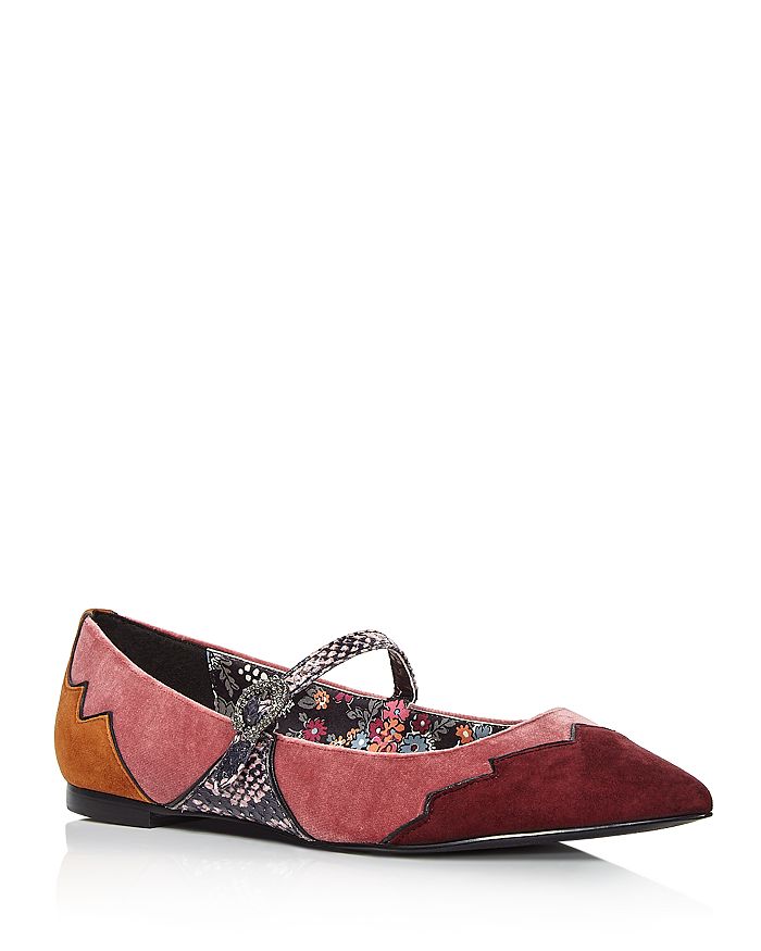 COACH x Tabitha Simmons Women s Harriette Velvet Mary Jane Flats