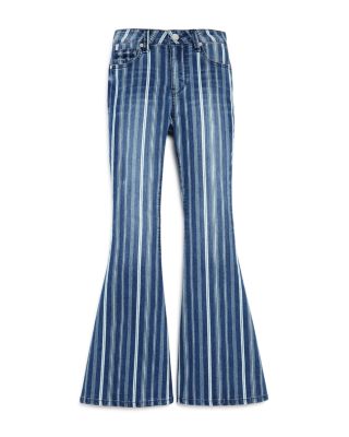 striped bell bottoms jeans