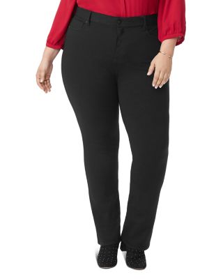 NYDJ Plus - Marilyn Ponte Knit Straight-Leg Pants