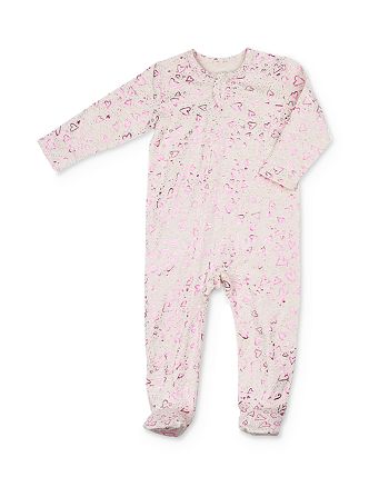 Egg New York Egg By Susan Lazar Girls Foil Heart Print Footie Baby Bloomingdale S
