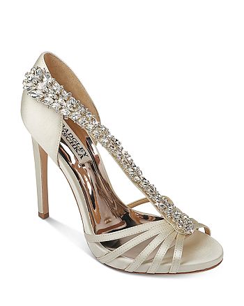 Badgley Mischka Women's Emma Crystal Embellished High-Heel Sandals ...