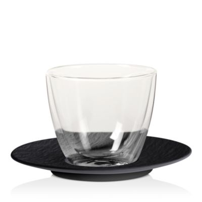 Manufacture Rock Black Espresso Cup Saucer