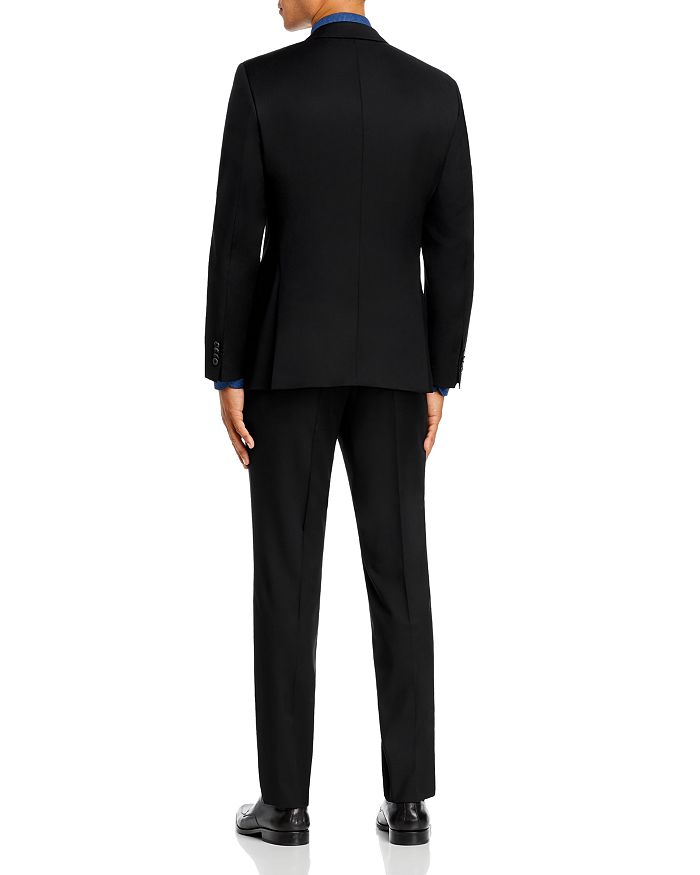 Shop Hugo Boss Huge/genius Wool Twill Slim Fit Suit In Black