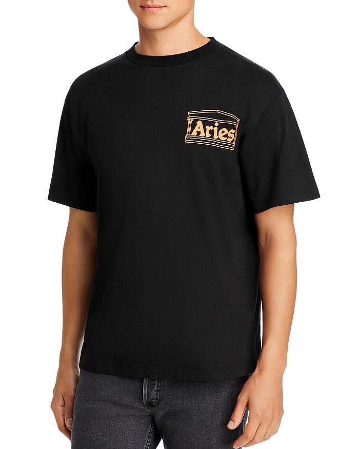 Aries Graphic Logo Tee In Black