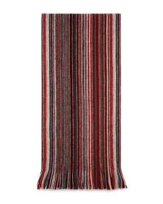 THE MEN'S STORE AT BLOOMINGDALE'S THE MEN'S STORE AT BLOOMINGDALE'S MULTI-COLOR-STRIPE WOOL SCARF - 100% EXCLUSIVE