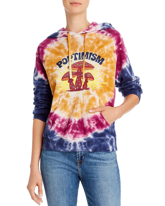 Mother The Square Tie dye Hooded Sweatshirt In Poptimism ModeSens