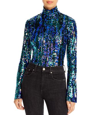 ALIX NYC - Madison Long Sleeve Sequin Bodysuit