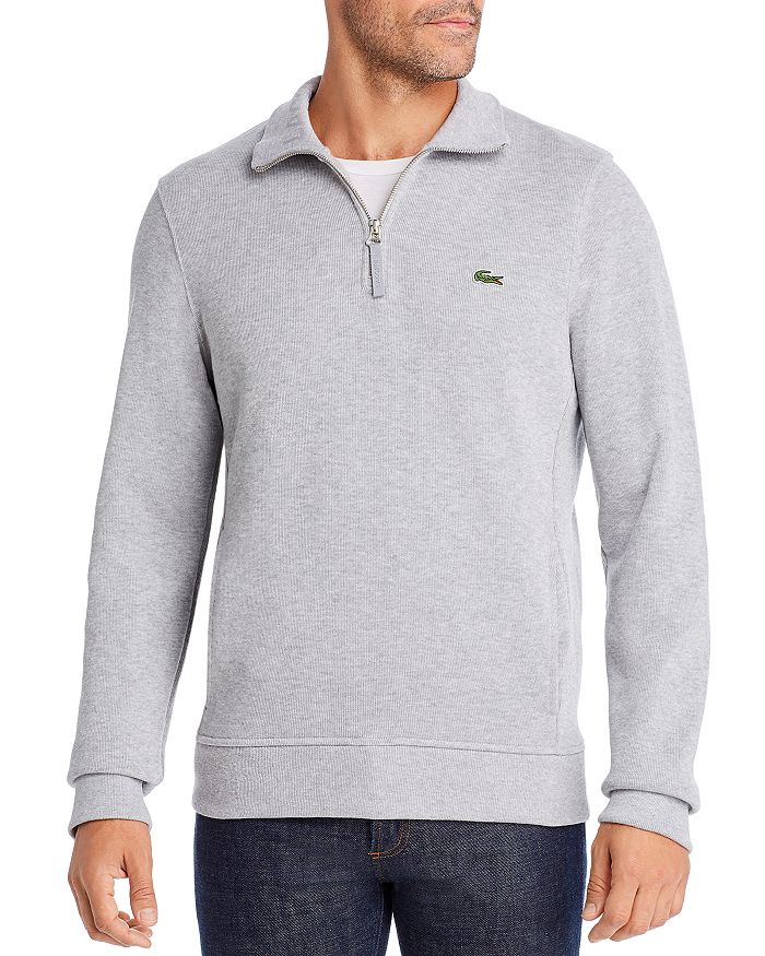 Quarter-zip Fit Sweater In Silver Chine | ModeSens
