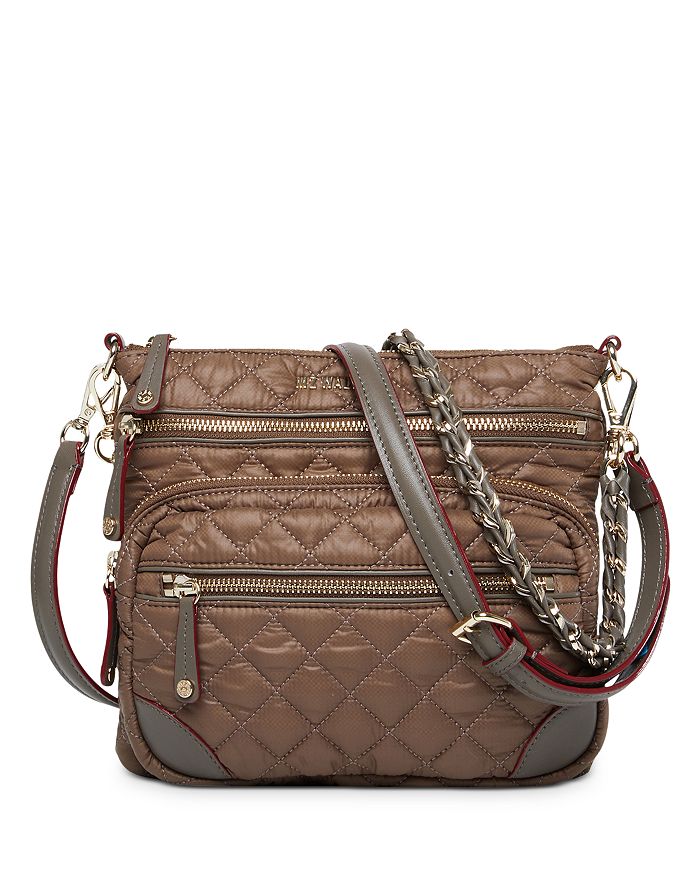 Mz Wallace Downtown Crosby Crossbody In Fawn/gold